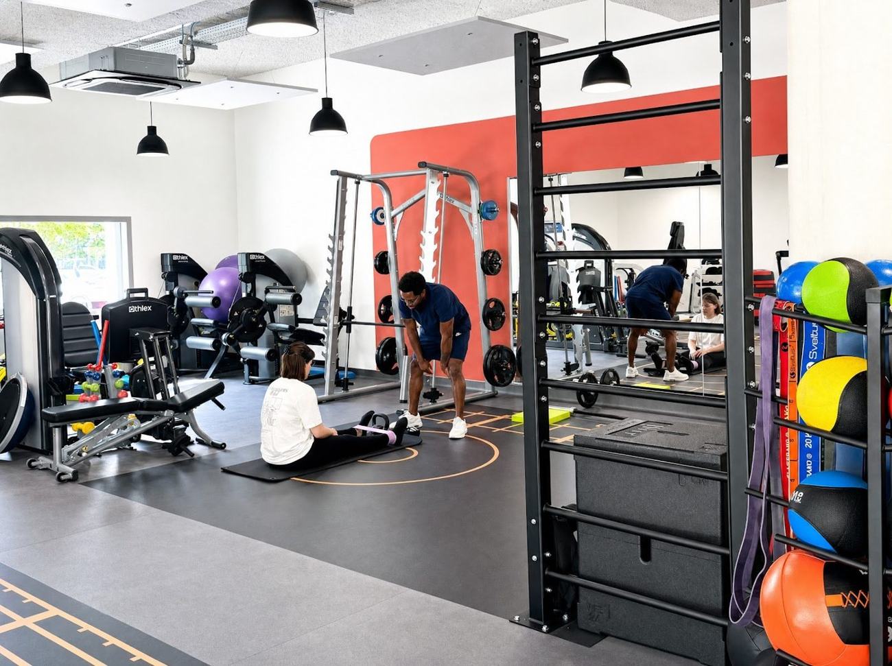 Vivalia Montpellier, plateau musculation rack